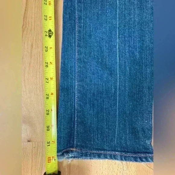 7 For All ManKind Boot Cut Blue Jeans Size 26 - Picture 12 of 13